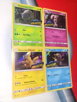 Pokemon TCG Detective Pikachu Holo Promo Lot 4 Cards SM170 SM198 SM199 SM200 - Image 2