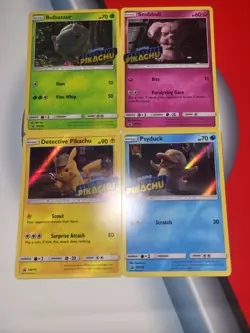 Pokemon TCG Detective Pikachu Holo Promo Lot 4 Cards SM170 SM198 SM199 SM200 - Image 5
