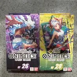 Bandai One Piece Card Game Starter Deck Lot ST-26 Luffy + ST-28 Yamato ENG - Image 1