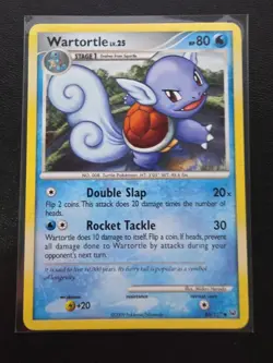 Pokemon TCG Wartortle Platinum Uncommon Card 65/127 - Image 1