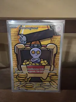 Gimmighoul Pokemon Trading Card Continuous Coin Toss 70 HP Basic - Image 1
