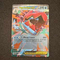 Mega Feraligatr EX 043/217 Ascended Heroes Rare Pokemon TCG Holo Card NM - Image 1