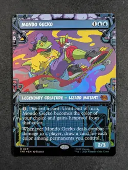 2026 Magic The Gathering - MONDO GECKO Foil Teenage Mutant Ninja Turtle #0231 - Image 1
