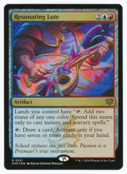 Resonating Lute (Foil) 0221 (R) MTG Secrets of Strixhaven (SOS) - Image 1