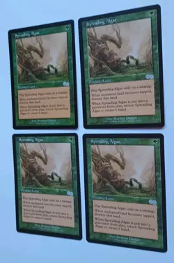Magic the Gathering MTG Urza's Saga SPREADING ALGAE X 4 LP/EX U 1998 Nice! - Image 2