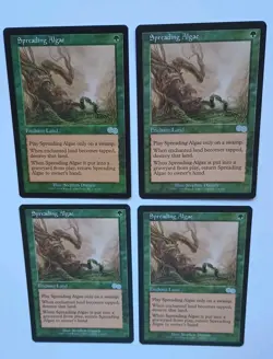 Magic the Gathering MTG Urza's Saga SPREADING ALGAE X 4 LP/EX U 1998 Nice! - Image 3