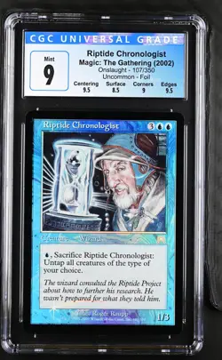RIPTIDE CHRONOLOGIST Onslaught Foil U CGC 9 MTG [Nostalgium] - Image 1