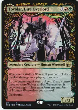 Tovolar, Dire Overlord (Showcase) 311 Rare Innistrad: Midnight Hunt Foil NM - Image 2