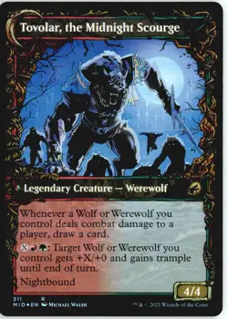 Tovolar, Dire Overlord (Showcase) 311 Rare Innistrad: Midnight Hunt Foil NM - Image 3