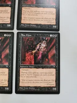 4 Aku Djinn Visions Regular NM Near Mint MTG - Image 1