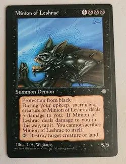 Minion of Leshrac Ice Age Regular NM Near Mint MTG - Image 1