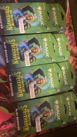 8 Magic: The Gathering Secrets of Strixhaven Sleeved Booster Packs Sealed - Image 1