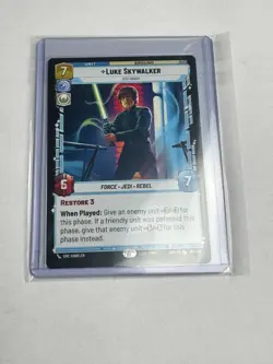 Star Wars Unlimited Luke Skywalker Jedi Knight Legendary Card SOR 051/252 - Image 1