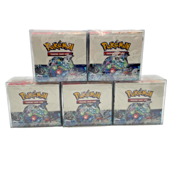 Lot of (5) Pokemon TCG Scarlet & Violet Stellar Crown Booster Boxes SEALED/NEW - Image 1