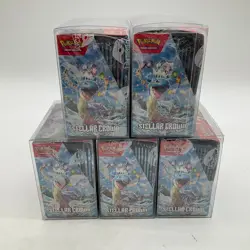 Lot of (5) Pokemon TCG Scarlet & Violet Stellar Crown Booster Boxes SEALED/NEW - Image 4