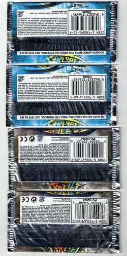 YUGIOH LEGEND OF BLUE EYES METAL RAIDERS 4X 1ST EDITION BOOSTER PACKS PORTUGUESE - Image 2
