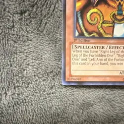 Yu-Gi-Oh! Exodia the Forbidden One LCYW-EN306 Secret Rare 1st Edition - Image 4