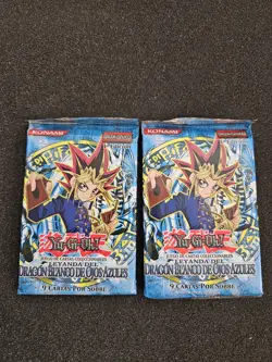 X2 Yugioh Legend of Blue Eyes White Dragon 1st Edition Sealed Booster Packs SP - Image 1