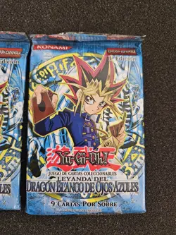 X2 Yugioh Legend of Blue Eyes White Dragon 1st Edition Sealed Booster Packs SP - Image 3