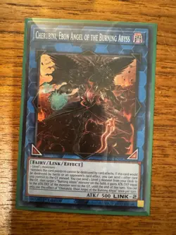 Cherubini, Ebon Angel of the Burning Abyss RA01-EN042 Super Rare 1st NM Yugioh - Image 1