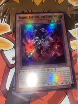 Yugioh! Blazing Cartesia, the Virtuous CH01-EN004 1st Edition - Image 1