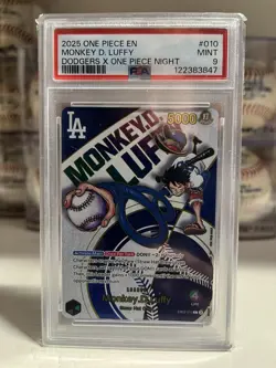Monkey.D.Luffy (010) (Dodgers x ONE PIECE) EB02-010 One Piece Promo Card Foil - Image 1