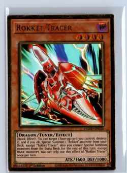 Yugioh: Maximum Gold: El Dorado Rokket Tracer #MGED-EN020 PGR,1st Ed - Image 1