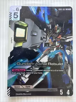 Gundam Card Game - Gundam Aerial Rebuild LR - Newtype Rising GD01-067 - Image 1
