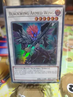 Blackwing Armed Wing LART-EN078 Limited Ed Ultra Rare Near Mint Condition Yugioh - Image 1