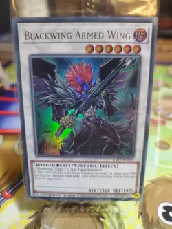 Blackwing Armed Wing LART-EN078 Limited Ed Ultra Rare Near Mint Condition Yugioh - Image 2