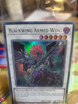 Blackwing Armed Wing LART-EN078 Limited Ed Ultra Rare Near Mint Condition Yugioh - Image 3