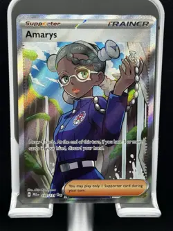 Pokemon TCG Amarys Prismatic Evolutions Full Art Trainer Card 132/131 - Image 1