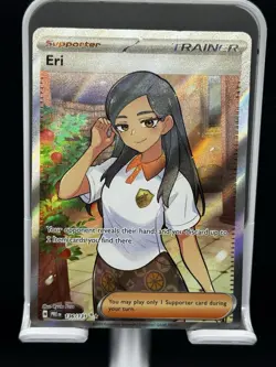 Pokemon TCG Prismatic Evolutions Eri Full Art Holo Trainer Card 136/131 - Image 1