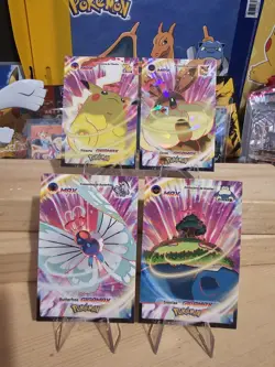 Pokemon Card Database 2 - Pikachu Eevee Butterfree Snorlax Gigamax - 4 Card Lot - Image 1