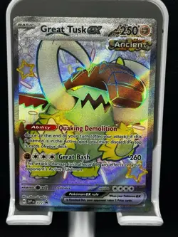 Pokemon TCG Great Tusk EX 072 S&V Black Star Promo Card (NM Condition) - Image 1