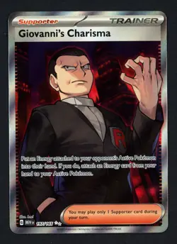 Giovanni's Charisma 197/165 Pokemon Card 151 Ultra Rare Pokemon TCG - Image 1