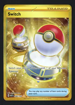 Switch 206/165 Pokemon Card 151 Hyper Rare Pokemon TCG - Image 1