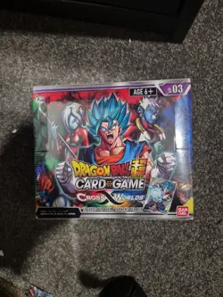 Dragon Ball Super Card Game Cross Worlds Booster Box Factory Sealed - Image 1