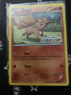 Build a Bear Pokemon Card Vulpix Promo Trading Card TCG NEW - Image 1