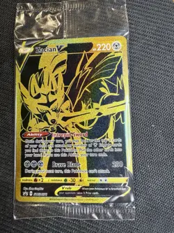 Pokemon TCG Zacian v SWSH Promo Holo Card SWSH076 Sealed - Image 1