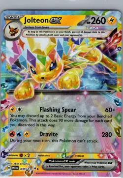 Jolteon ex - 030/131 SV: Prismatic Evolutions - Pokemon Card - NM - Image 1