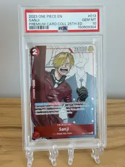 One Piece Sanji Premium Card Collection 25th Anniversary Edition English PSA 10 - Image 3