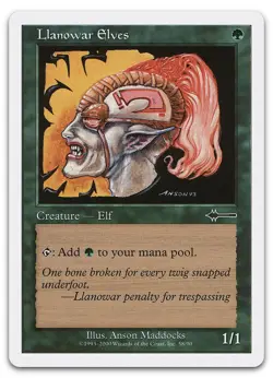 Llanowar Elves #58 (LP) Beatdown Box Set BTD Magic MTG - Image 1