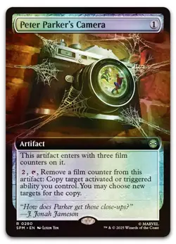 Peter Parker's Camera (Extended Art) #280 (Foil) (NM) Spider-Man SPM Magic MTG - Image 1