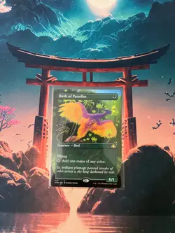Birds of Paradise (Borderless) Dominaria Remastered MTG Regular NM - Image 1