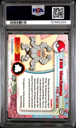 PSA 1 Machamp Foil Topps #68 1999 Pokemon TV PR - Image 2