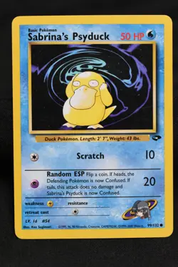 Sabrina's Psyduck 99/132 LP+ Gym Challenge Regular Common Unlimited Pokemon TCG - Image 1