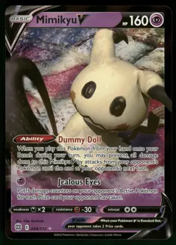 Mimikyu V 068/172 SWSH09: Brilliant Stars Pokemon - Image 1
