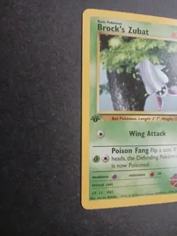Pokemon TCG Brock's Zubat 74/132 + Brock's Golbat 39/132 1st Edition Gym Heroes - Image 3
