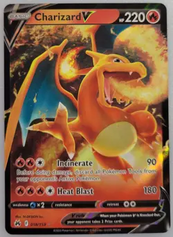 Charizard V 018/159 Pokemon Crown Zenith Holo NM (3 of 5) - Image 1